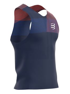 Picture of COMPRESSPORT - PRO RACING SINGLET TANK TOP BLUE